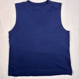 Pact Small Tank Top Blue 100% Organic Cotton Earths Favorite Clothing Stretch